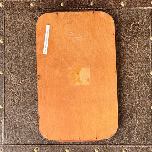 Vintage Hand-Painted Wooden Tray – Cottage Scene – 1940s - Picture 4 of 5